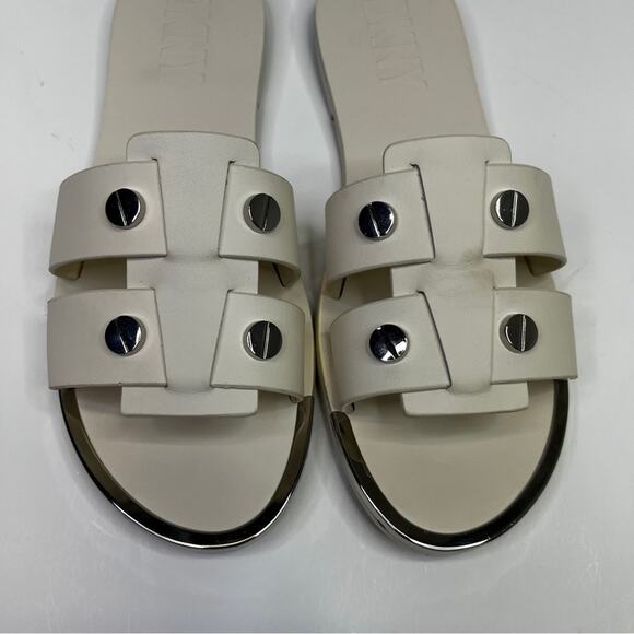 DKNY Glynn Studded Slide sandals egg nog - 6.5 - Picture 5 of 10